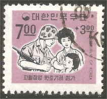 550 Korea 1967 Semi-postal Soldat Soldier Famille Family Familia Familie Soldado Soldato Soldaat (KOS-408) - Militaria