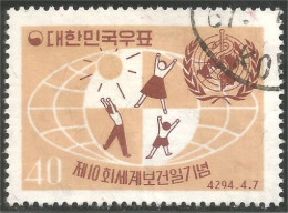 550 Korea 1961 World Health Day Journée Santé WHO OMS (KOS-241) - Médecine
