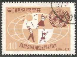 550 Korea 1961 World Health Day Journée Santé WHO OMS (KOS-241) - Medicine