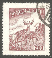 550 Korea 1957 Chevreuil Sika Deer Hirsch Hert Cervo Ciervo (KOS-221) - Corée Du Sud