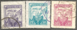 550 Korea 1955 Reconstruction Fleur Flower Blume (KOS-168) - Corée Du Sud