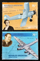 Argentina 2001 Aviation Personalities Complete Set MNH - Nuovi