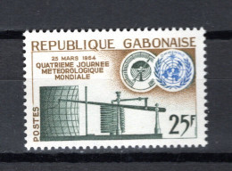 GABON N° 169   NEUF SANS CHARNIERE COTE  1.00€    METEOROLOGIE - Gabun (1960-...)