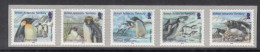 2014 British Antarctic Territory Penguins Airmail Complete Strip Of 5 MNH - Unused Stamps