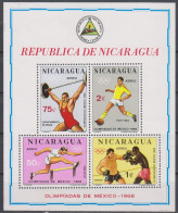 Olympics 1968 - Soccer - NICARAGUA - S/S MNH - Summer 1968: Mexico City