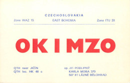 QSL Card Czechoslovakia Radio Amateur Station OK1MZO Y03CD 1983 - Radio Amatoriale