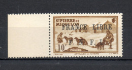 SAINT PIERRE ET MIQUELON N° 250  NEUF SANS CHARNIERE COTE  24.00€  ATTELAGE ANIMAUX - Unused Stamps