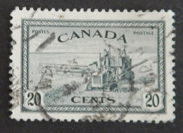 CANADA YT 222 OBLITÉRÉ "FAUCHEUSE-LIEUSE" ANNÉE 1946 - Oblitérés