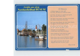 72256776 Buesum Nordseebad Hafenpartie Leuchtturm Gedicht Buesum - Buesum