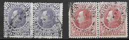 COLOMBIE   -  BOLIVAR  -  1879 .  Y&T N° 12 & 13 Oblitérés En Paires - Colombia