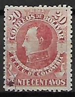 COLOMBIE   -  BOLIVAR  -  1879 .  Y&T N° 16 Oblitéré .papier Vergé - Colombia