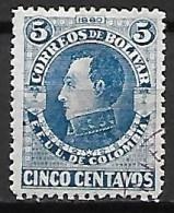 COLOMBIE   -  BOLIVAR  -  1880 .  Y&T N° 18  Oblitéré - Colombia