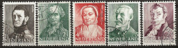 PAYS-BAS: Obl., N° YT 382 à 386, Série, TB - Used Stamps