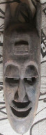 Afrique Occidentale Ancien Masque Rituel Baoulé Côte D'Ivoire 1.2 Kg 19 Cm X 66 Cm Pas Déco à L'origine - African Art