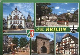 72255364 Brilon Rathaus Bahnhofstrass Derker Tor Marktplatz Fachwerk Brilon - Brilon