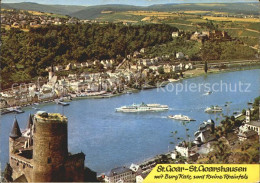 72255241 St Goar Mit Burg Katz Und Ruine Rheinfels St. Goar - St. Goar