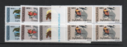 BIRDS  -  ROMANIA - 2000 - BIRDS OF PARADISE  SET OF 4 IN BLOCKS OF 4  MINT NEVER HINGED, SG CAT £23.60 - Palomas, Tórtolas