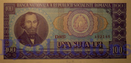 ROMANIA 100 LEI 1966 PICK 97a UNC - Roumanie