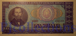 ROMANIA 100 LEI 1966 PICK 97a UNC - Rumänien