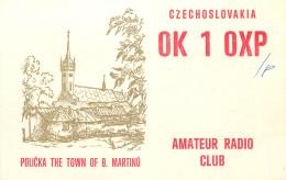 QSL Card Czechoslovakia Radio Amateur Station OK1OXP Y03CD 1983 - Radio Amatoriale