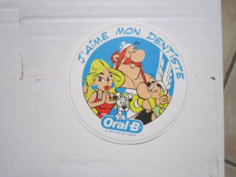 ASTERIX AUTOCOLLANT J'AIME MON DENTISTE ORAL B - Astérix