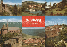 72254730 Dilsberg Burg Turm Fest Neckar Ausflugsdampfer Dilsberg - Neckargemünd