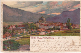 ST BLASIEN  -  ECRITE ET VOYAGEE EN 1900 - St. Blasien