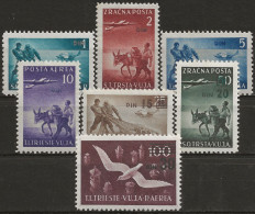 TZBA10-16L - 1949 Trieste Zona B, Sass. Nr. 10/16 Posta Aerea, Serie Cpl. Di 7 Francobolli Nuovi Con Linguella */ - Luftpost