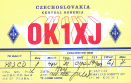 QSL Card Czechoslovakia Radio Amateur Station OK1XJ Y03CD - Radio Amatoriale