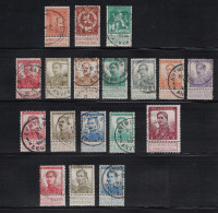 OBP / COB 108 - 125 O / Gestempeld / Oblitéré / Used - 1912 Pellens