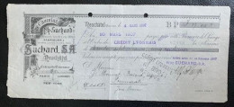 70151 - Suisse  Lettre De Change Chocolats Suchard Sa Neuchâtel 04.03.1907 - Bills Of Exchange