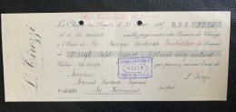 70152 - Suisse  Lettre De Change L.Tirozzi Chaux-de-Fonds 22.01.1907 - Bills Of Exchange
