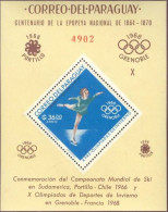 Olympics 1968 - Figure Skate - PARAGUAY - S/S MNH - Inverno1968: Grenoble