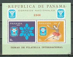 Olympics 1968 - Figure Skate - PANAMA - S/S MNH - Inverno1968: Grenoble
