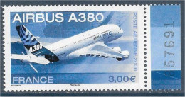 Avion Airbus A380 - 3,00 € - (2006) - Bord De Feuille ** - Y & T N° PA 69 A - 1960-.... Mint/hinged