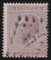 Belgie  .   OBP    .    19-A    .     O     .   Gestempeld     .   /   .   Oblitéré - 1865-1866 Profilo Sinistro