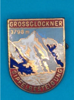 Broche En Laiton émaillé - Autriche - Grossglockner - Gipfelbesteigung - Pas Un Pin's - Souvenirs