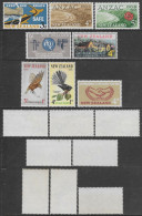 New Zealand 1964-1965 Road Safety Gallipoli ITU Birds Etc 8val Mi N.432,437-439,441-444 Complete Sets MNH ** - Nuevos