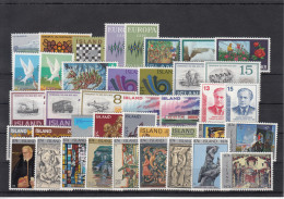 Iceland 1972-1974 - Full Years MNH ** - Komplette Jahrgänge