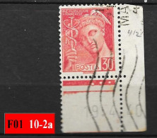 Timbre Type Mercure N° 412 Avec Date Du 19-4-40 - 1938-42 Mercurius