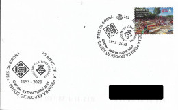 SPAIN. POSTMARK. 70TH ANNIVERSARY OF THE FIRST EXHIBITION OF THE PHILATELIC SOCIETY OF GIRONA. 2023 - Sonstige & Ohne Zuordnung