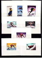 Olympics 1968 - Ice Hockey - SHARJAH - Set Of 8 S/S Imp. MNH - Invierno 1968: Grenoble