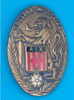 Broche En Laiton émaillé - Collège Militaire D'Aix-en-Provence (13) - Pas Un Pin's - Drago - Autres & Non Classés