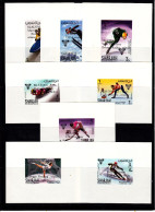 Olympics 1968 - Ice Hockey - SHARJAH - Set Of 8 S/S Imp. Ovp MNH - Invierno 1968: Grenoble