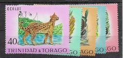 Trinidad & Tobago Mint Very Low Hinge Trace * 1971 (9 Euros) Animals Set - Trinidad & Tobago (1962-...)