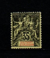 ANJOUAN 1900/07 .  N° 17 . Oblitéré . - Used Stamps