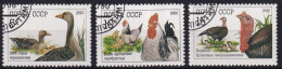 MiNr. 6102 - 6104 Sowjetunion 1990, 1. Juli. Geflügelzucht - Vögel - Galline & Gallinaceo