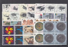 SAN MARINO  1105-1126, 4erBlock Bzw. 4fach, Postfrisch **, Jahrgang 1976 Komplett - Ungebraucht