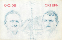 QSL Card Czechoslovakia Radio Amateur Station OK2DB OK2BPN Jarda - Amateurfunk