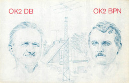 QSL Card Czechoslovakia Radio Amateur Station OK2DB OK2BPN Jarda - Radio Amateur